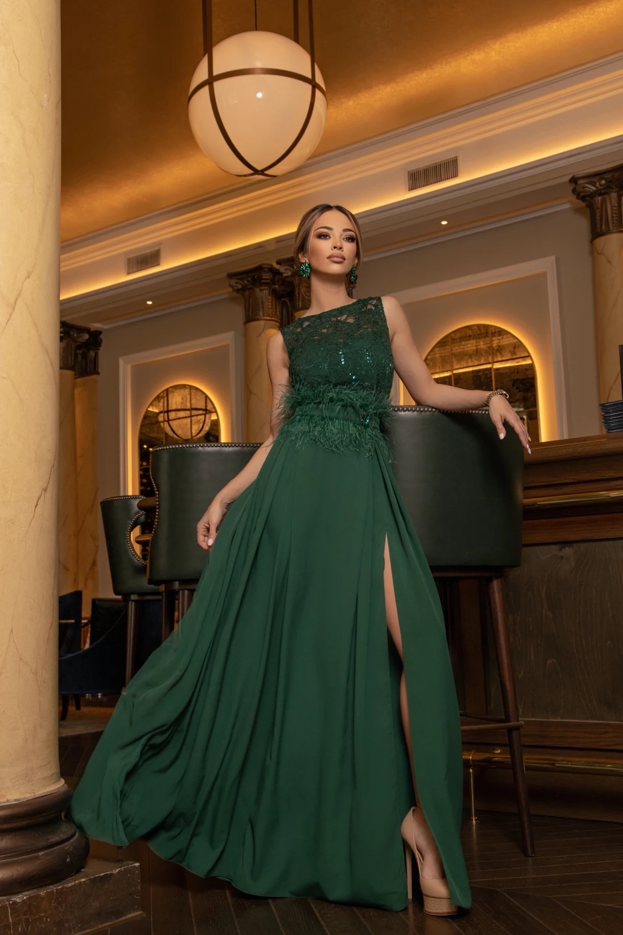 Thumbnail 4 of Дълга рокля "GLAMOUR"