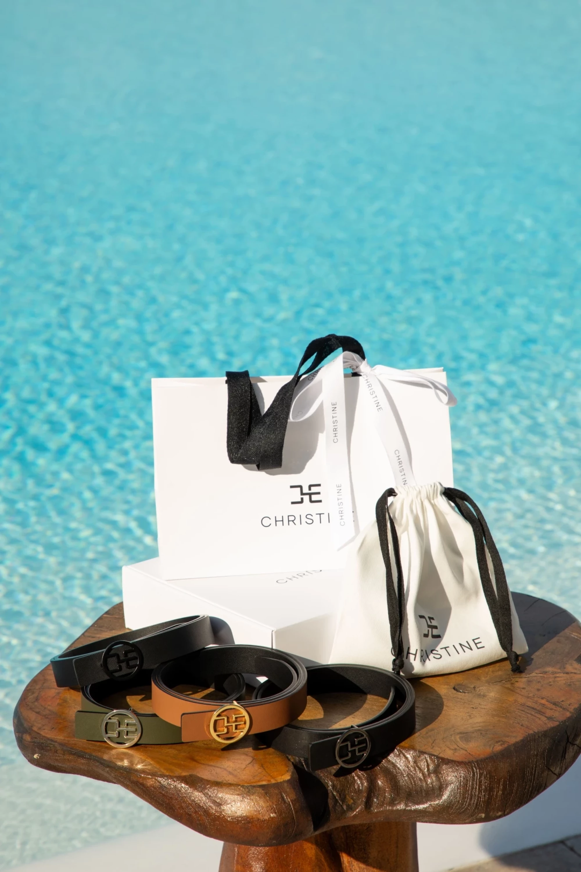 Thumbnail 6 of Зелен колан с избор на тока от естествена кожа "GREEN CHRISTINE"