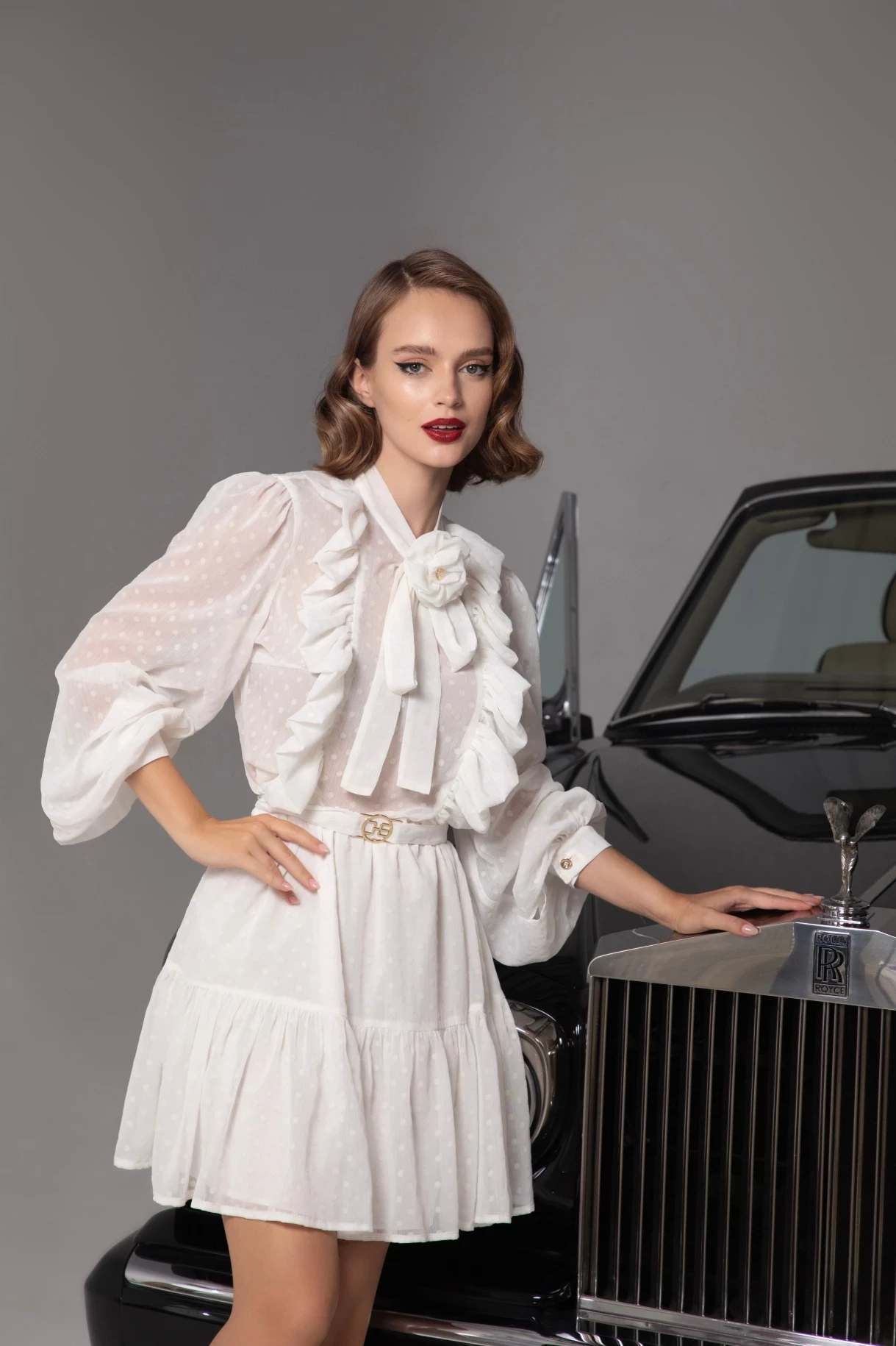 Thumbnail 5 of Рокля с ръчно изработена брошка "JOIE DE VIVRE"