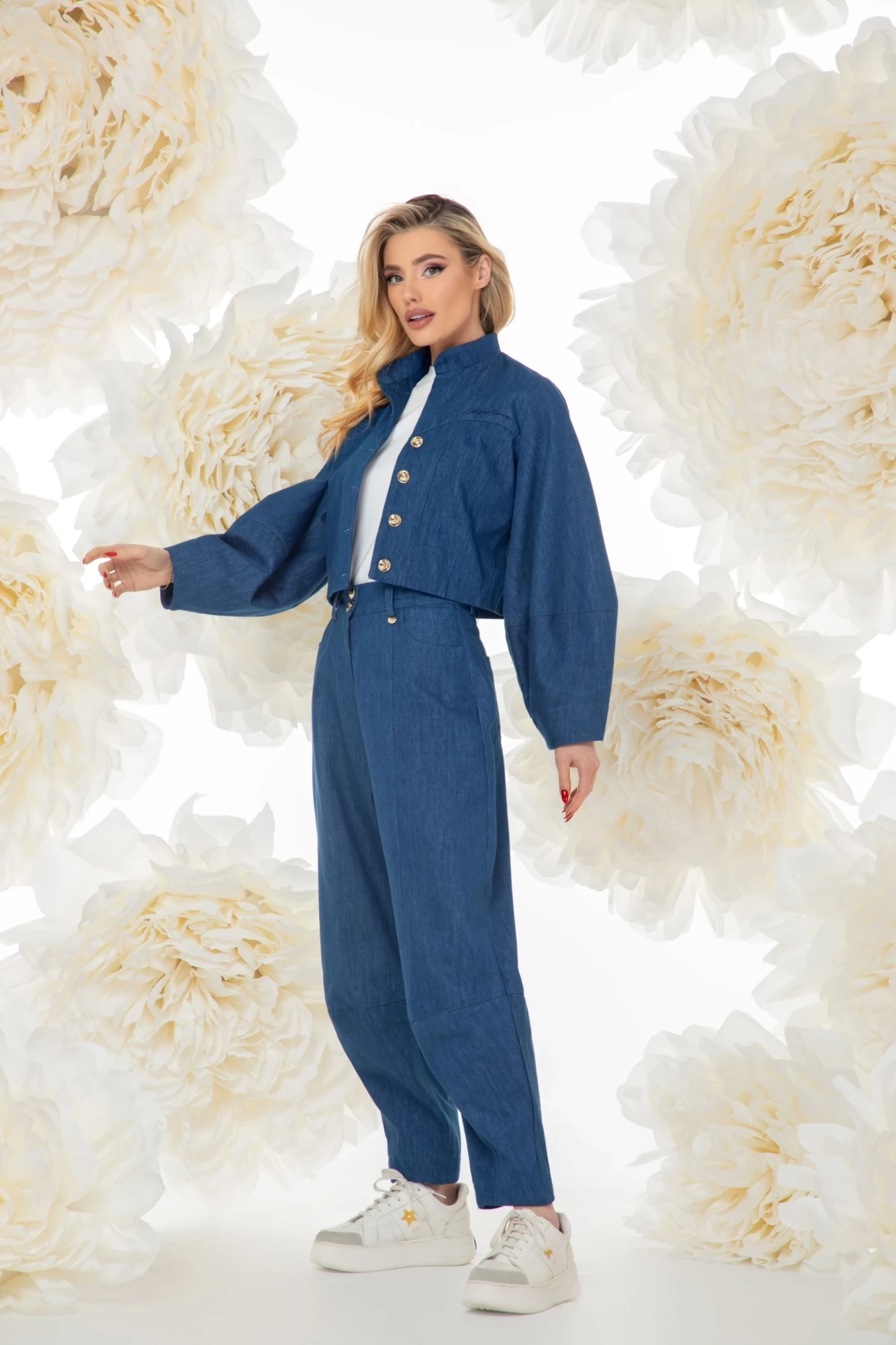 Thumbnail 3 of Дънков широк панталон "QUIET POWER"