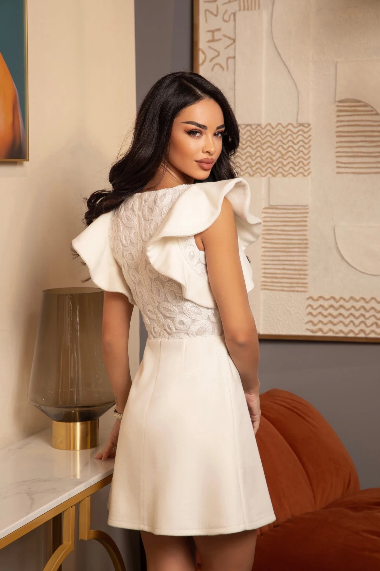 Thumbnail 2 of Бяла рокля "SNOW QUEEN"