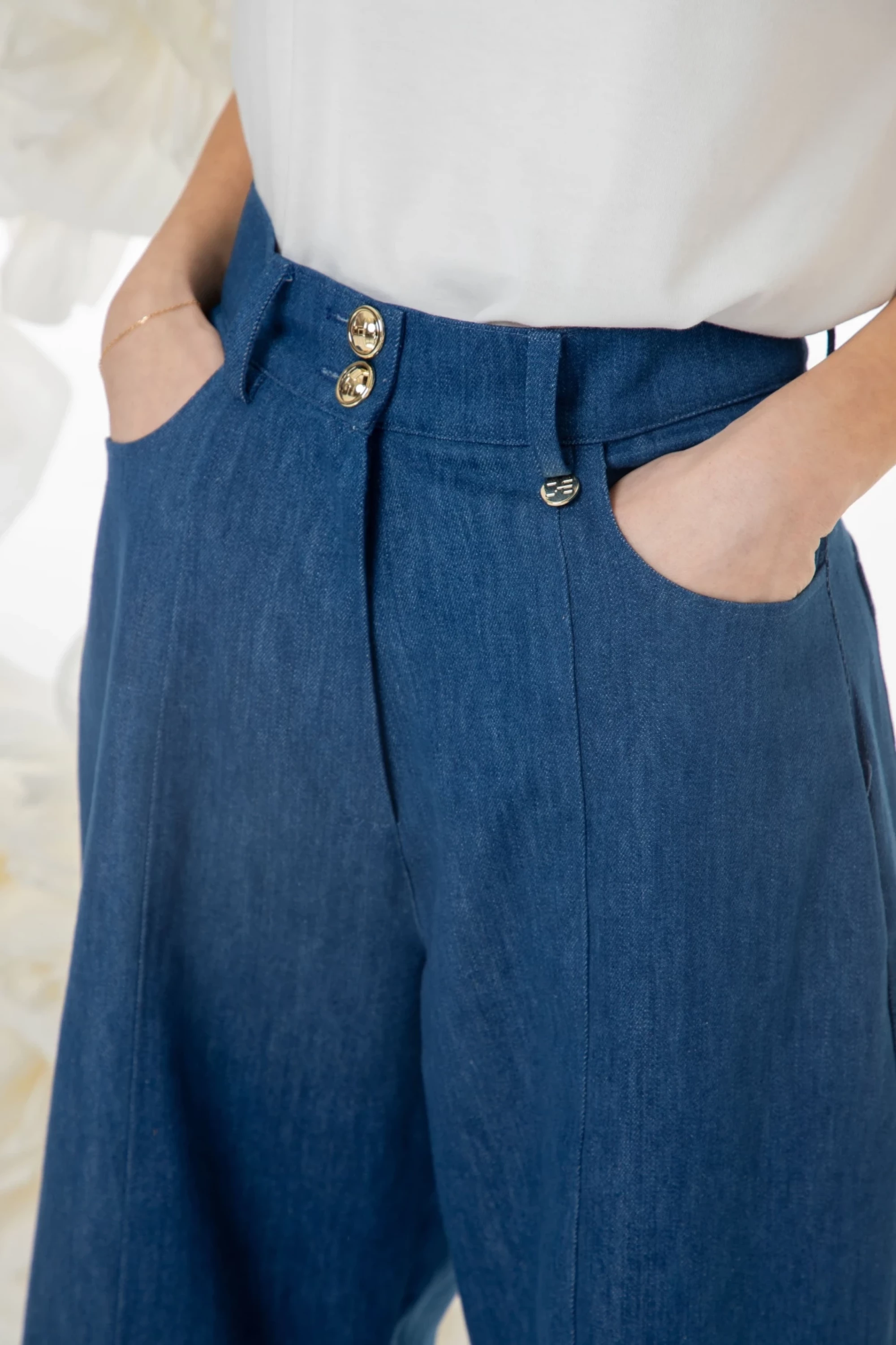 Thumbnail 5 of Дънков широк панталон "QUIET POWER"