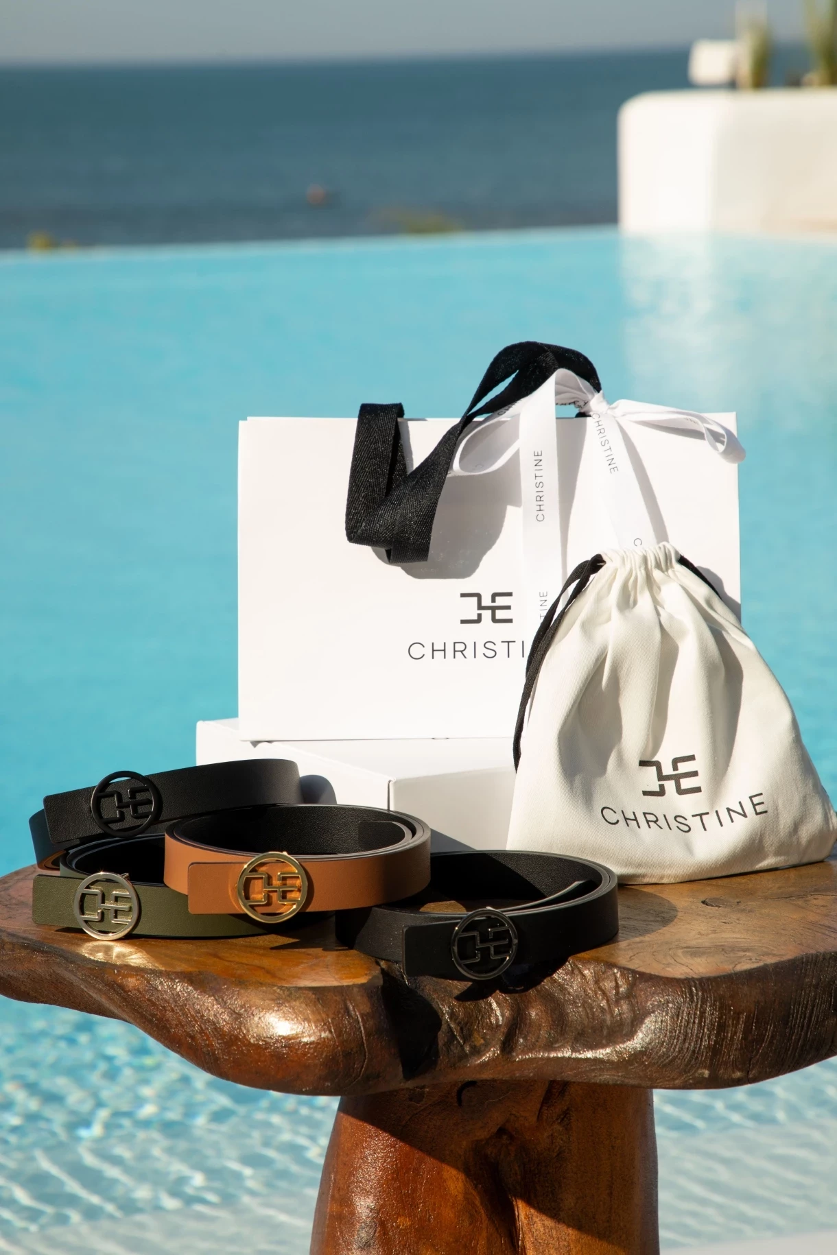 Thumbnail 8 of Кафяв колан с избор на тока от естествена кожа "BROWN CHRISTINE"