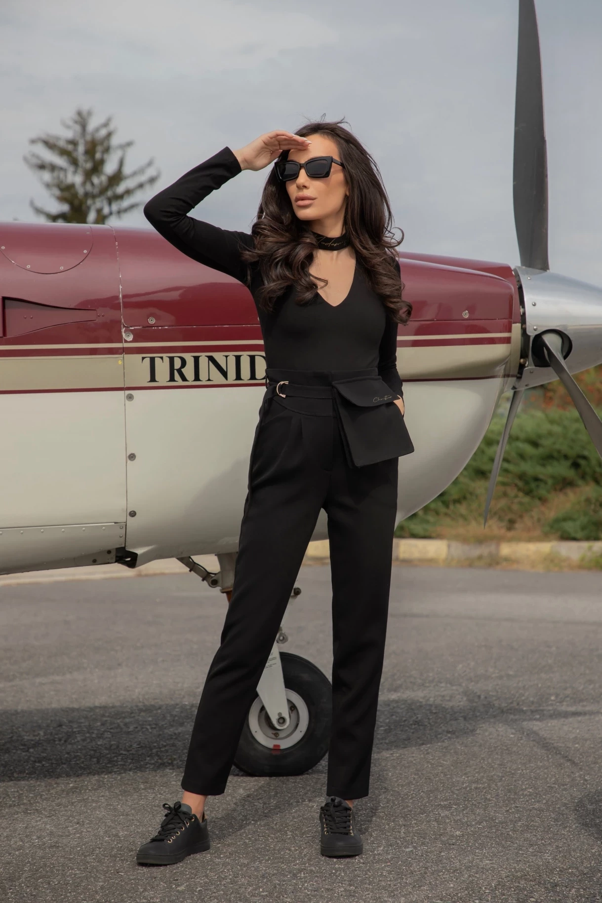 Thumbnail 3 of Черен панталон "ALLURE"