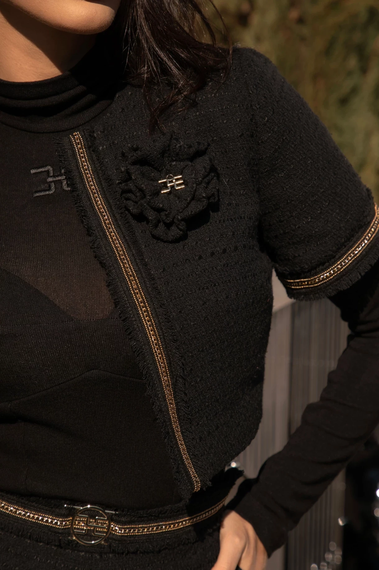 Thumbnail 4 of Късо сако от букле "ALLURE"