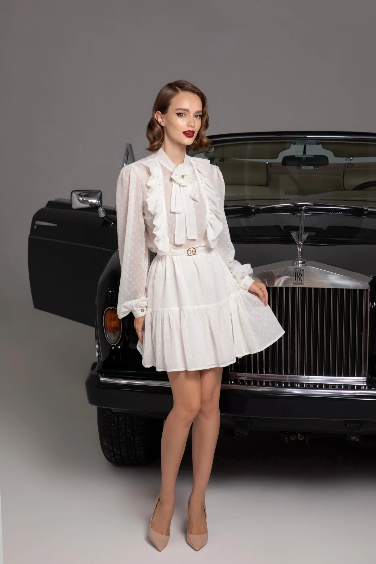 Thumbnail 3 of Рокля с ръчно изработена брошка "JOIE DE VIVRE"