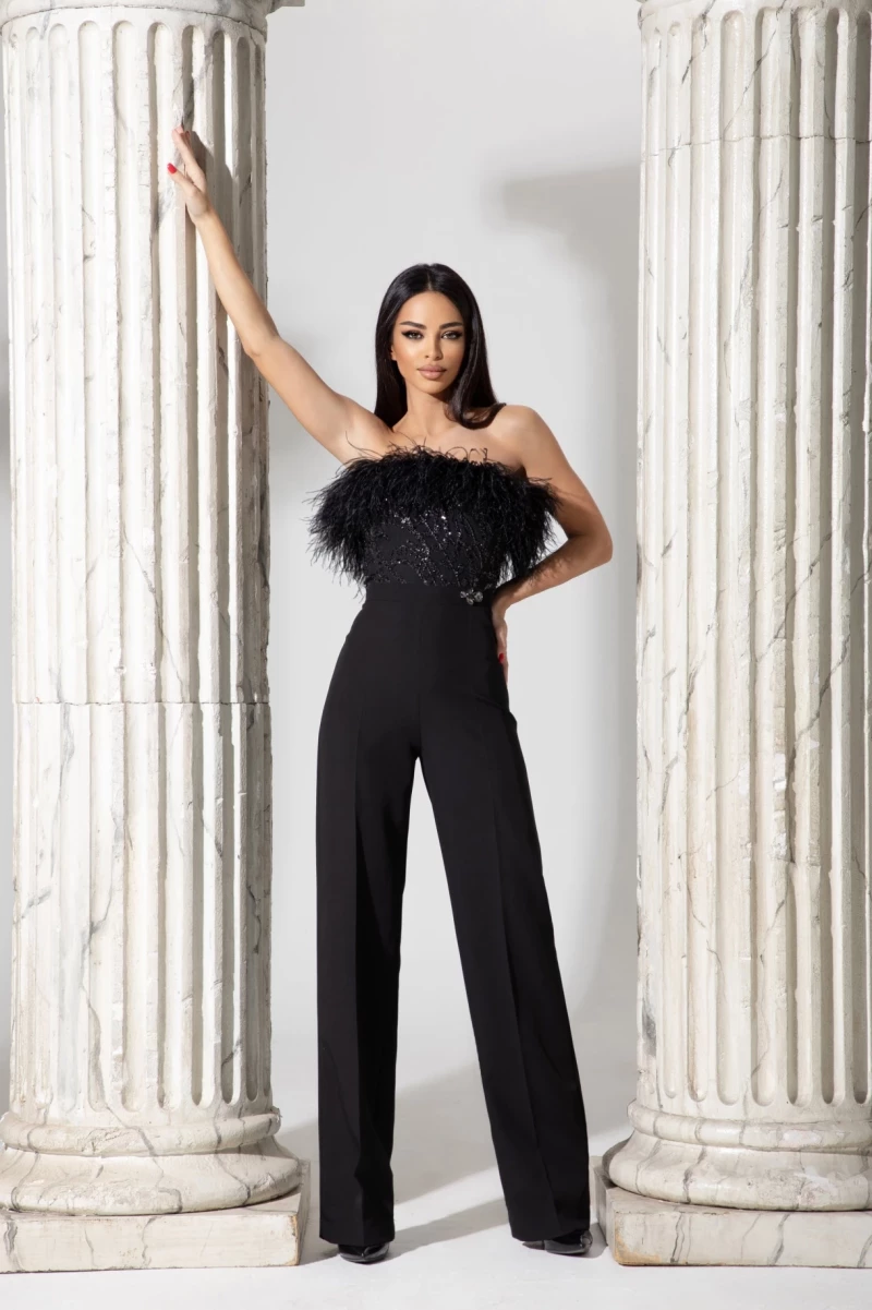 Thumbnail 4 of Гащеризон с пера в черно "SPLENDID"