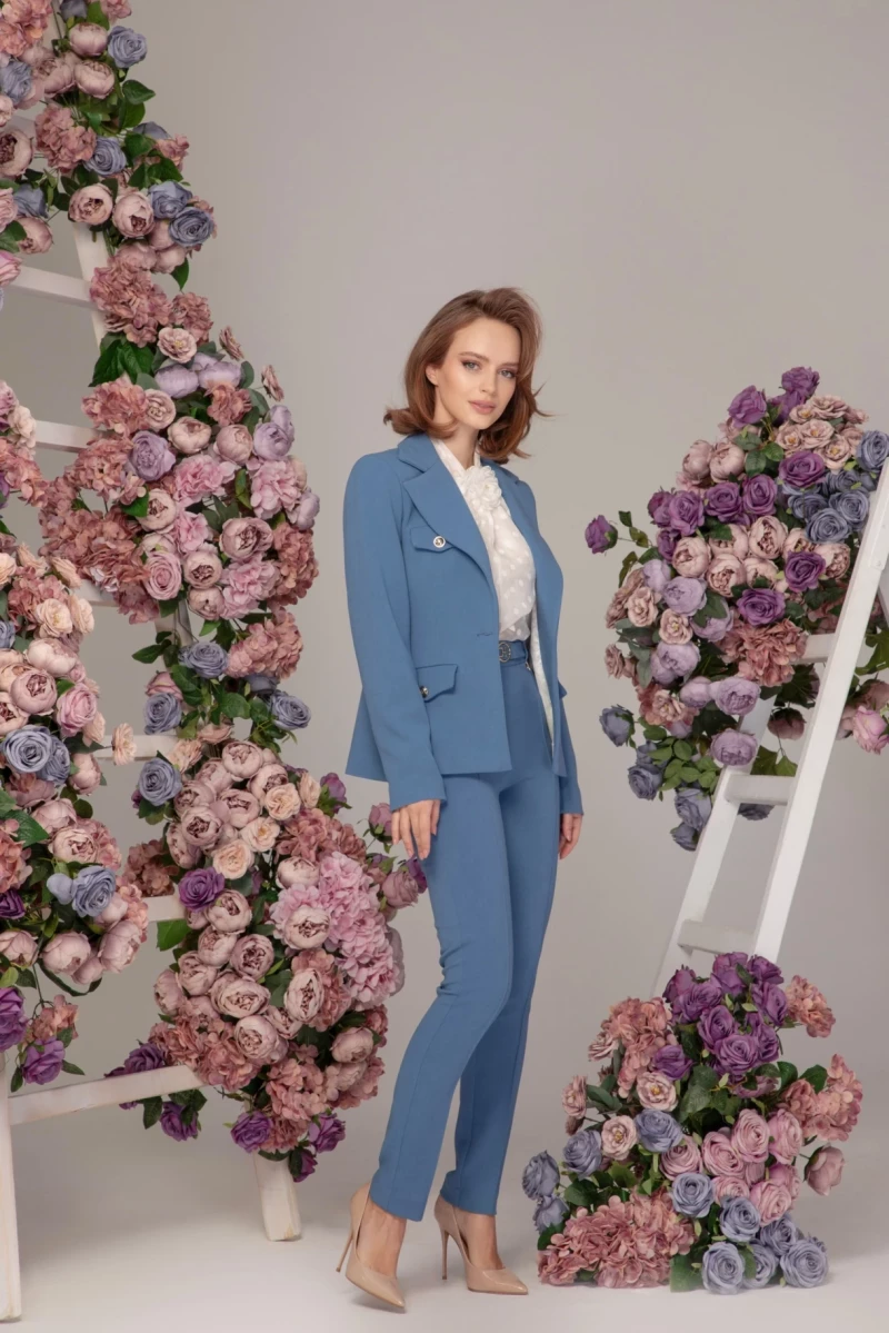 Thumbnail 3 of Риза от естествена коприна "IRIS"