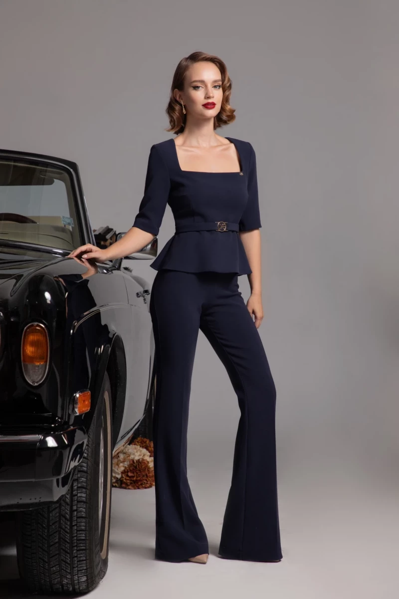 Thumbnail 1 of Тъмносин чарлстон "MON AMOUR"