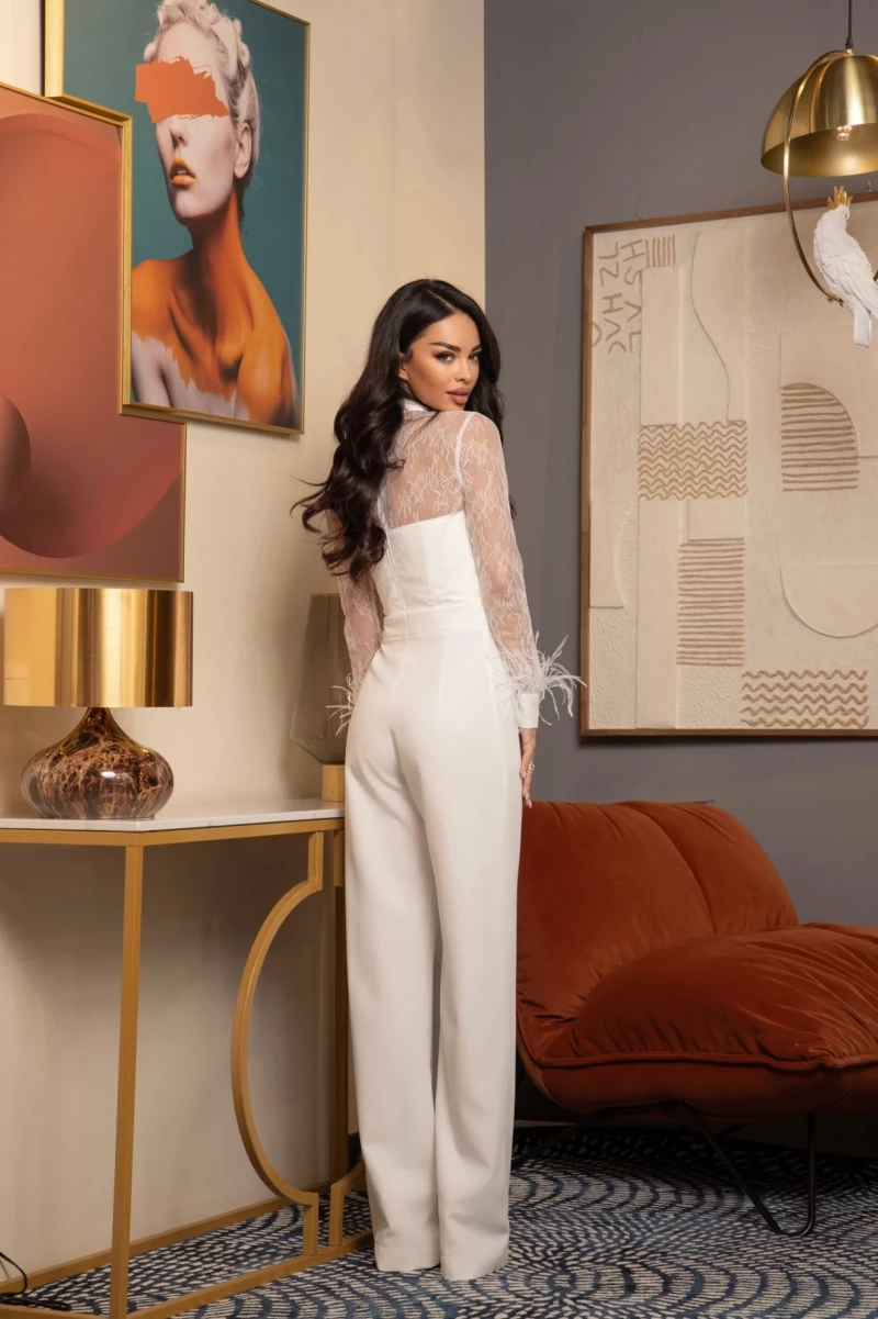 Thumbnail 4 of Бял гащеризон с пера "AMBER"