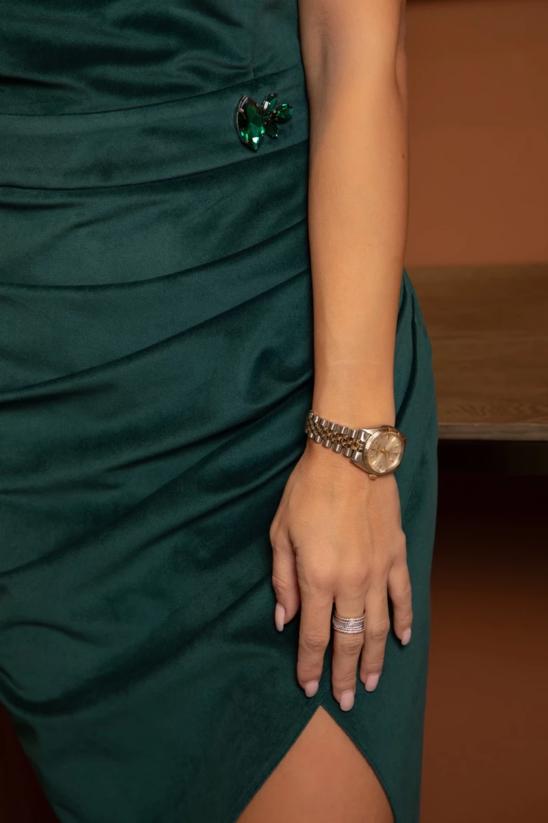 Thumbnail 1 of Кадифена рокля "LADY IN GREEN"