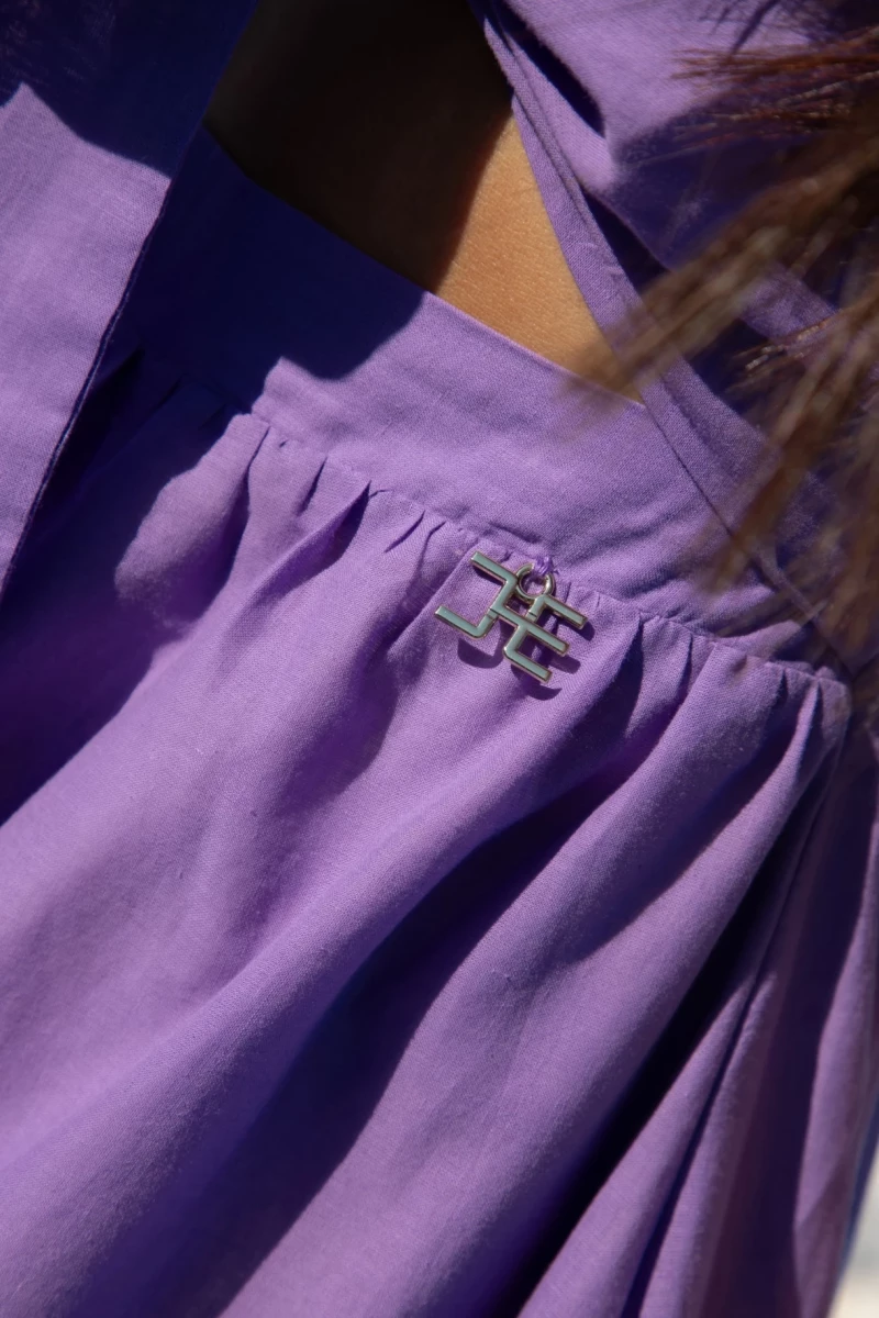 Thumbnail 5 of Лилав памук рокля "RIVIERA CHIC"