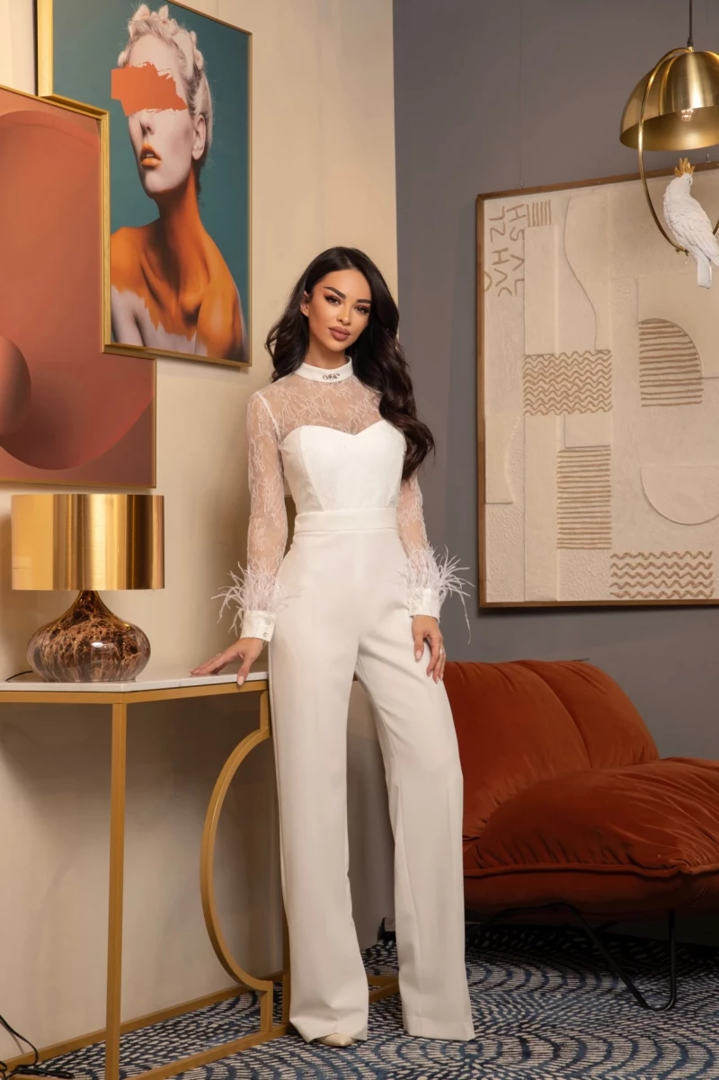 Thumbnail 7 of Бял гащеризон с пера "AMBER"