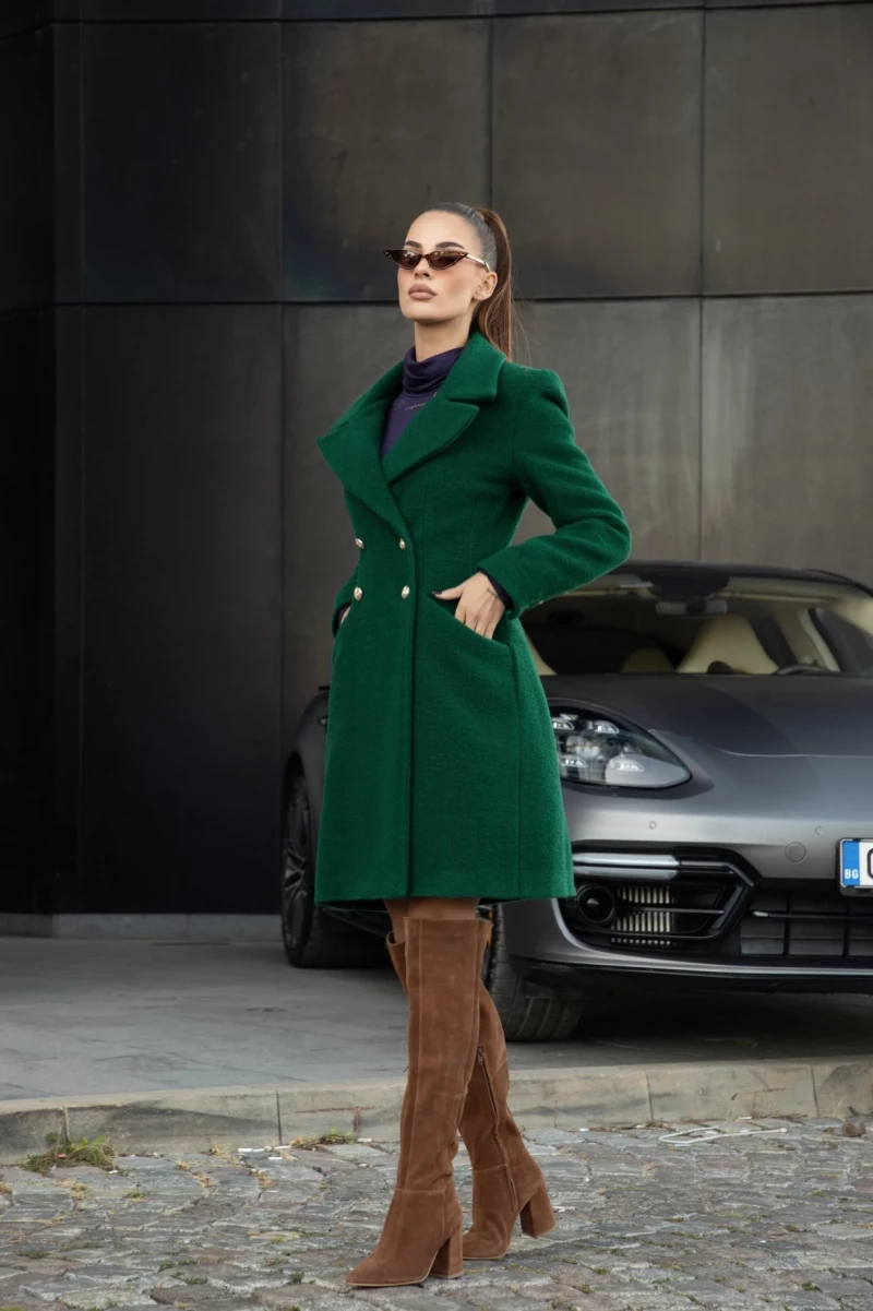 Thumbnail 2 of Зелено палто "DOLCE VITA"