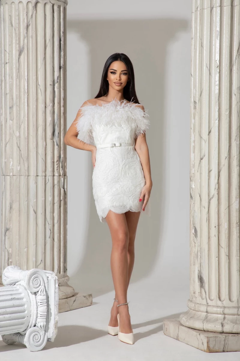 Thumbnail 3 of Рокля с пера "WHITE COUTURE"