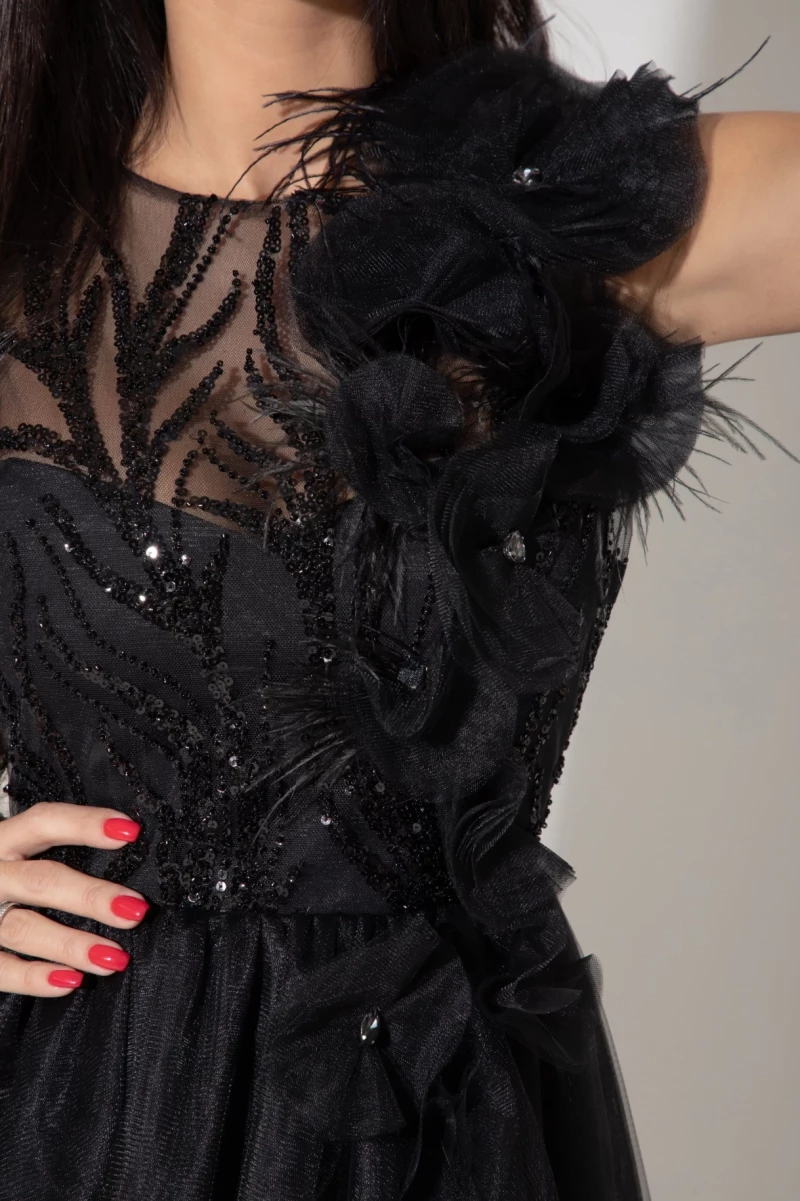 Thumbnail 1 of Рокля в черно "SPARKLING"