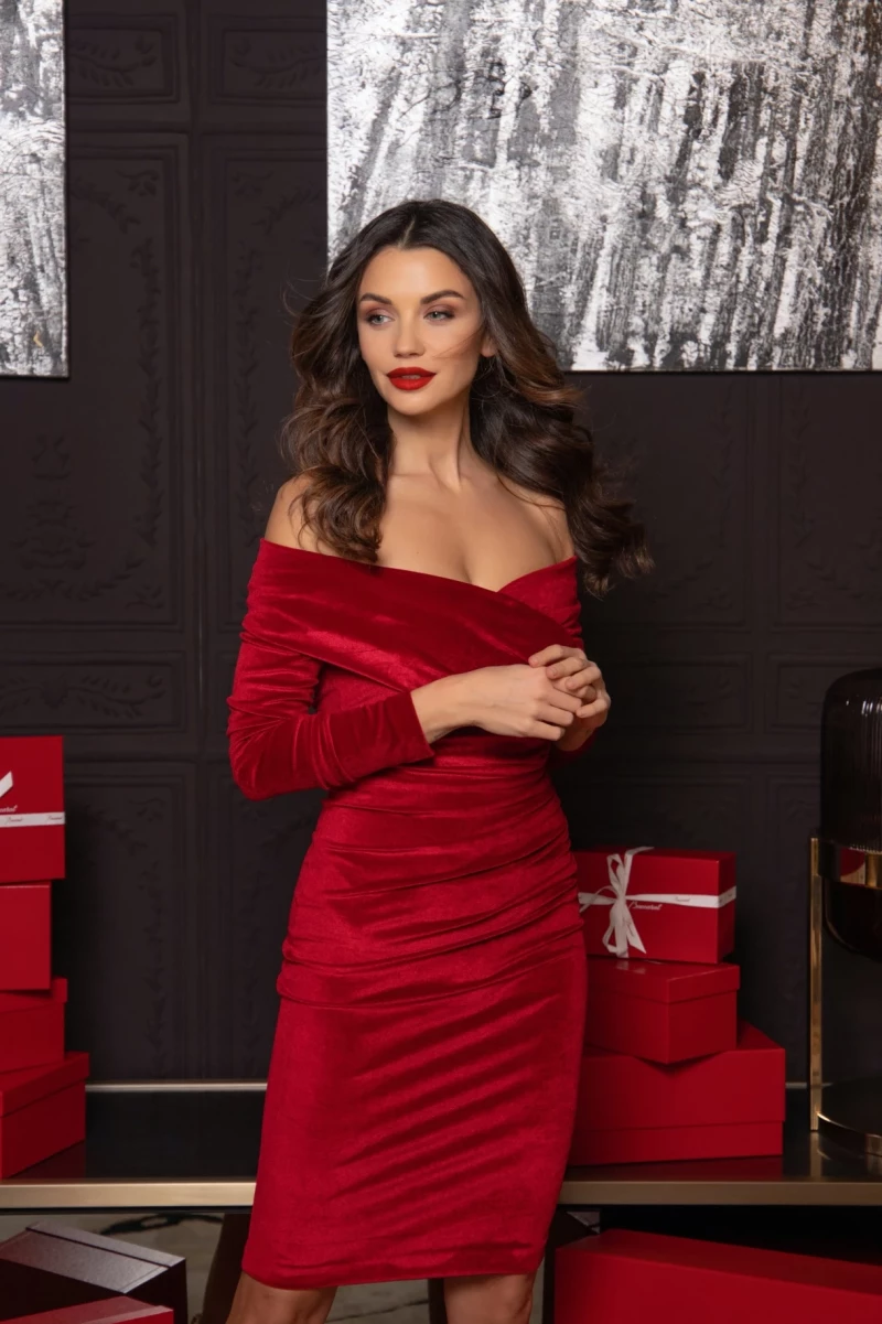 Thumbnail 2 of Червена рокля "CHRISTMAS STAR"