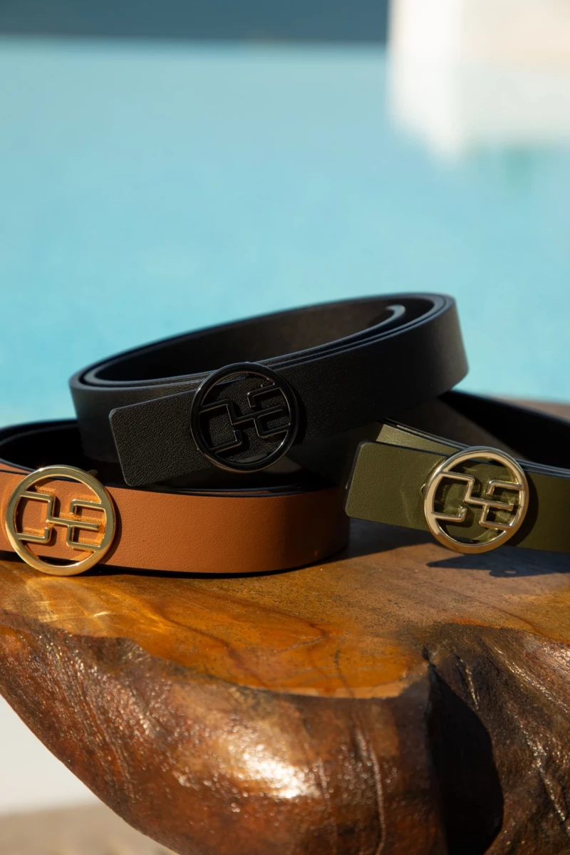 Thumbnail 6 of Кафяв колан с избор на тока от естествена кожа "BROWN CHRISTINE"