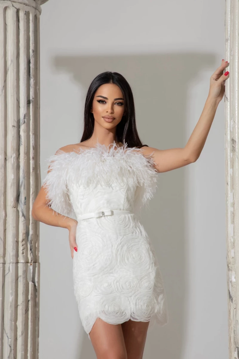 Thumbnail 4 of Рокля с пера "WHITE COUTURE"