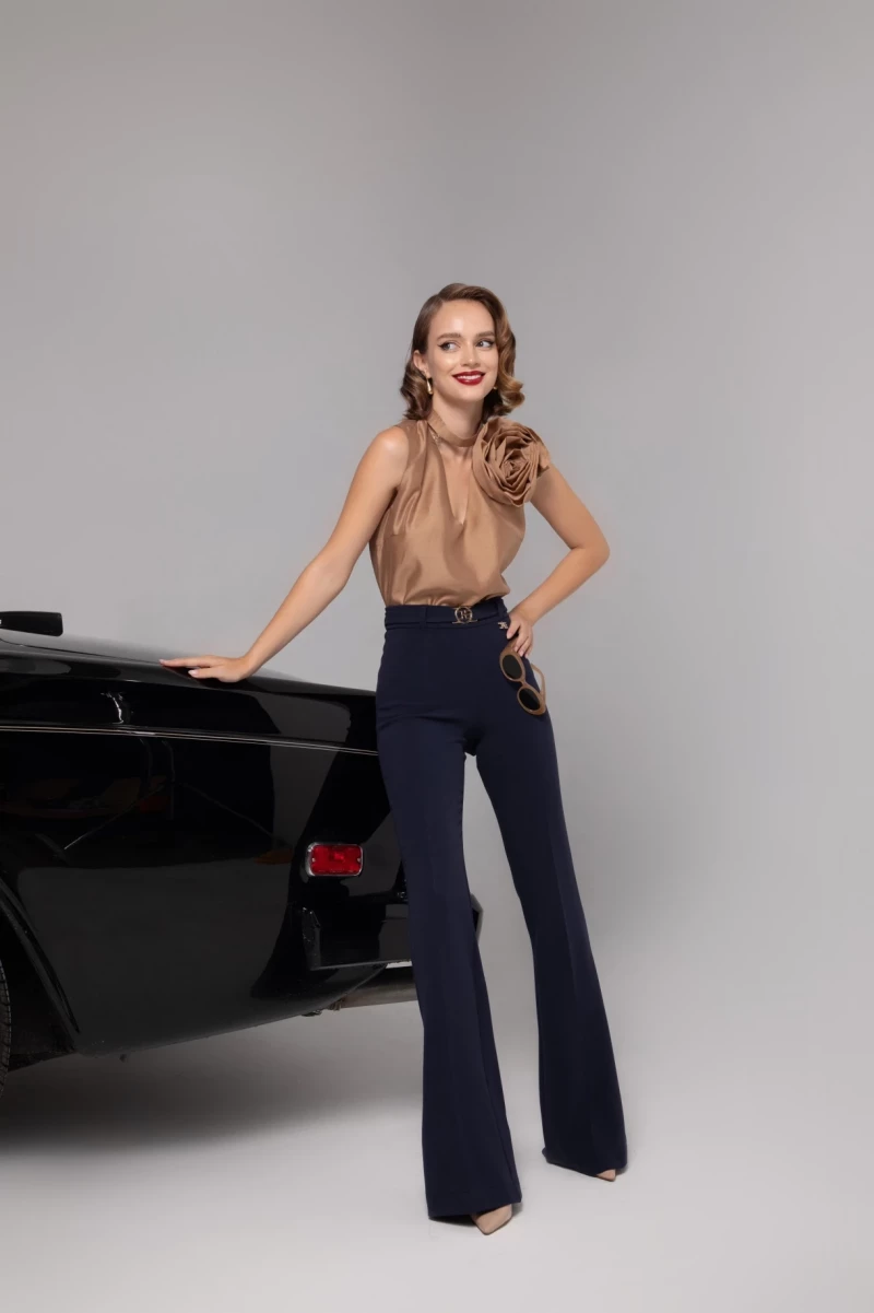 Thumbnail 2 of Тъмносин чарлстон "MON AMOUR"