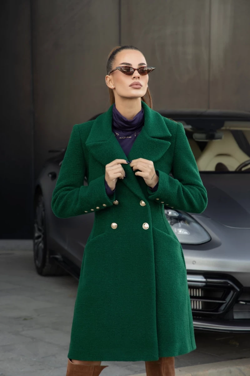 Thumbnail 3 of Зелено палто "DOLCE VITA"