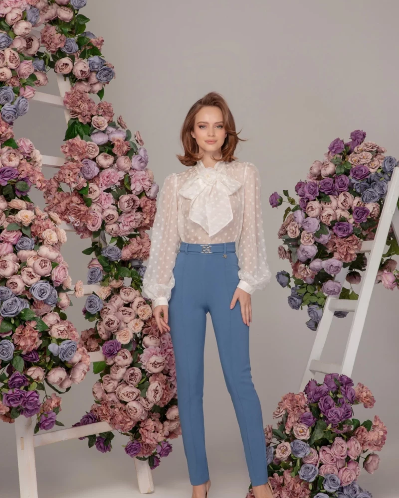 Thumbnail 5 of Риза от естествена коприна "IRIS"