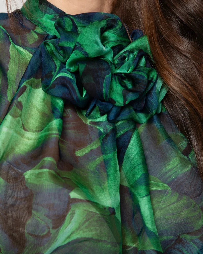 Thumbnail 6 of Риза от естествена коприна "GARDEN OF EDEN"