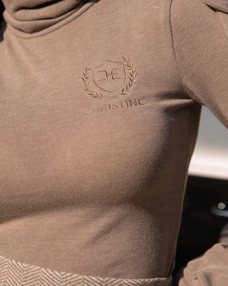 Thumbnail 5 of Поло в тъмнобежово "BELLE"