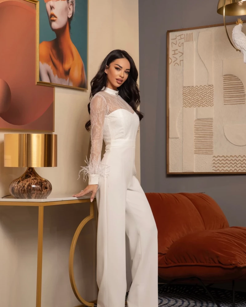 Thumbnail 6 of Бял гащеризон с пера "AMBER"