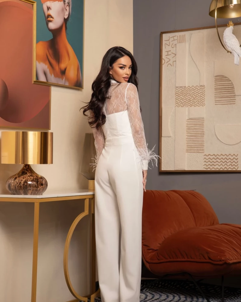 Thumbnail 4 of Бял гащеризон с пера "AMBER"