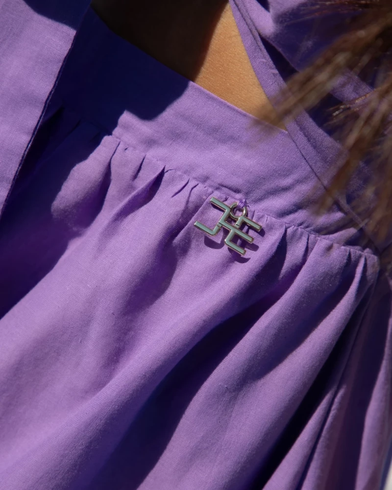 Thumbnail 5 of Лилав памук рокля "RIVIERA CHIC"