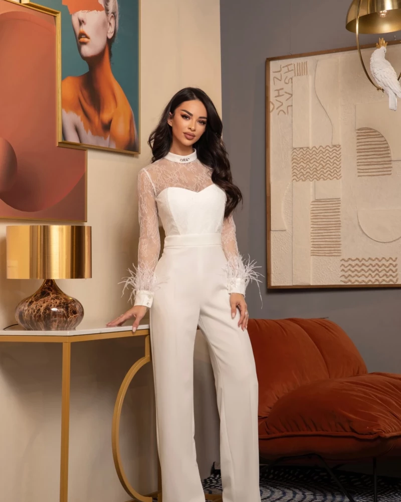 Thumbnail 7 of Бял гащеризон с пера "AMBER"