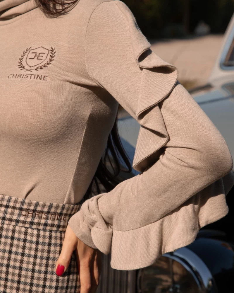 Thumbnail 2 of Поло в светлобежово "BELLE"